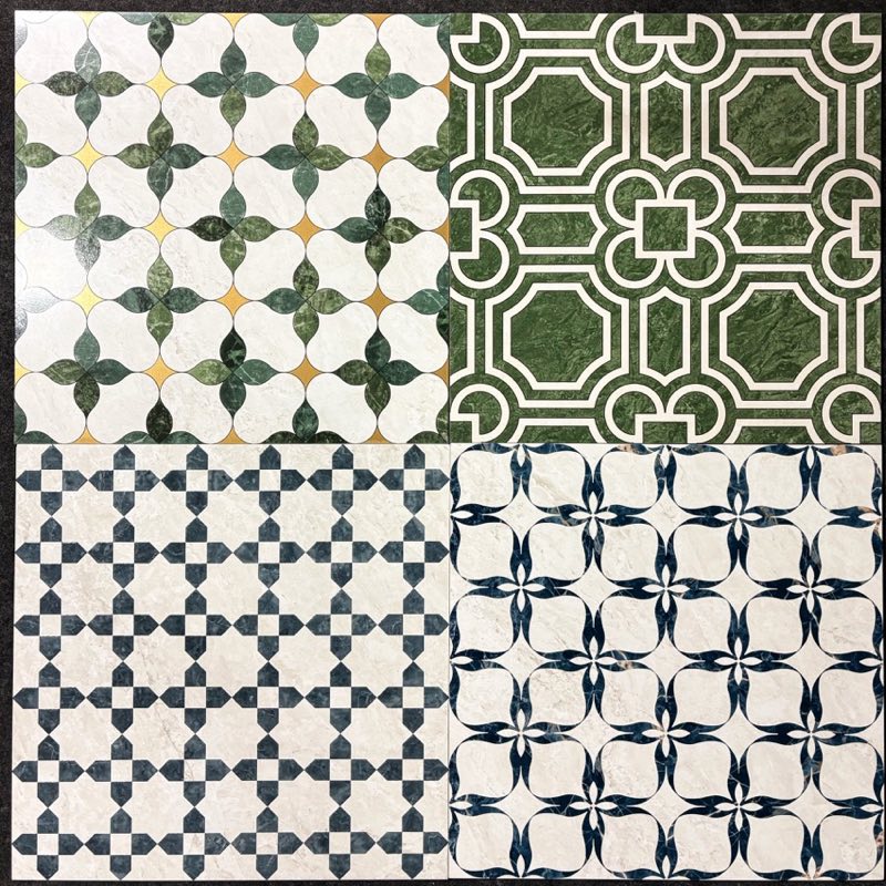 Tile design on display at Rathi Sales Agencies, Visakhapatnam
